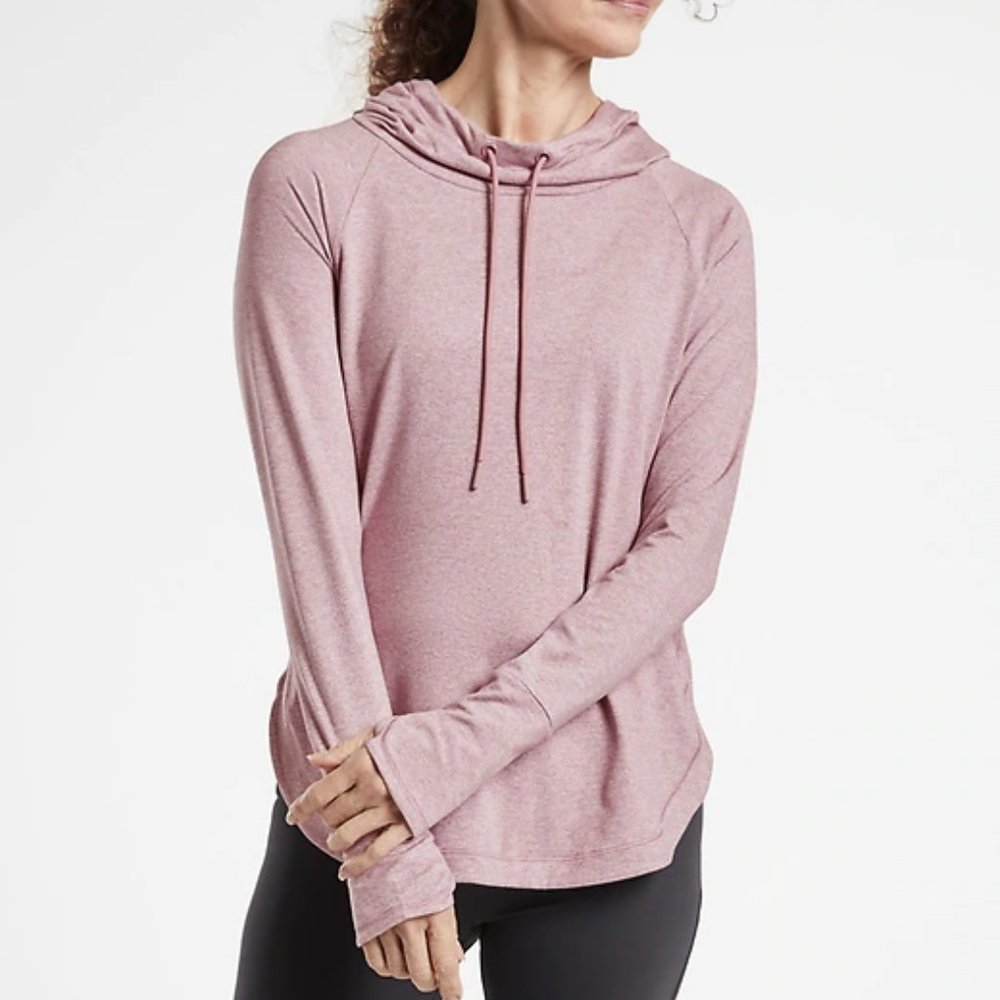 Athleta pink hoodie sweatshirt